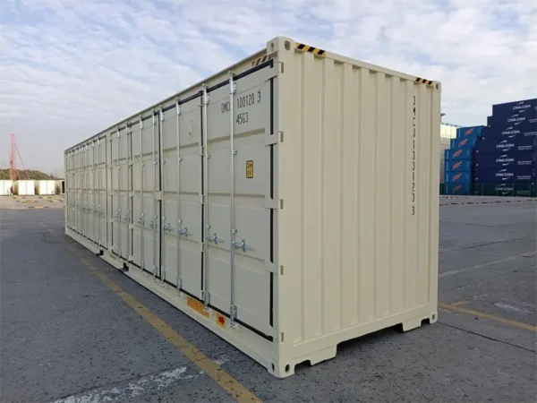40ft High Cube Shipping Container 2 side doors - Single Trip