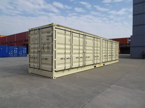 40ft High Cube Shipping Container 2 side doors - Single Trip