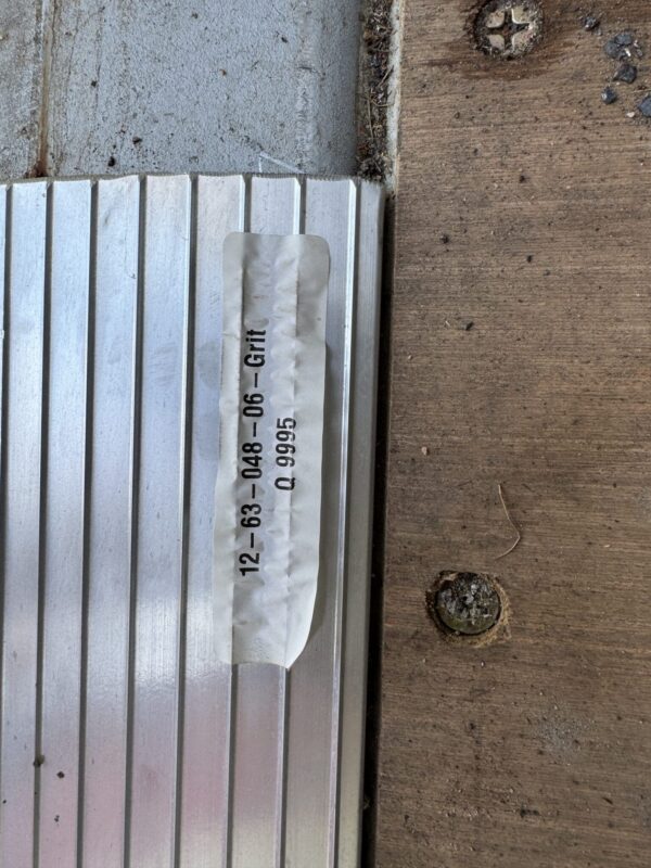 48″ x 63” Aluminum Grit Coat Container Ramp