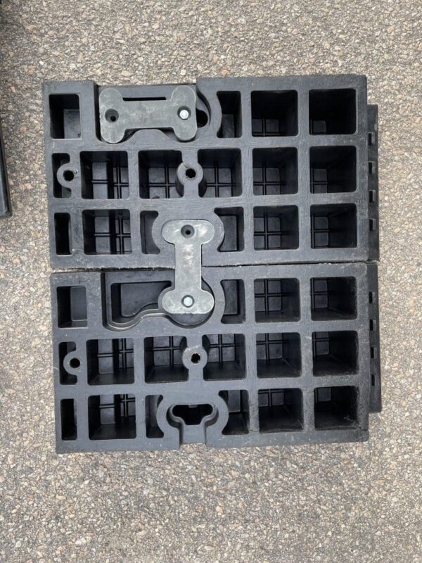 Rubber Wedge Shipping Container Ramps (4 Ramp Set)