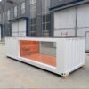 20ft Container Swimming Pool with Fiberglass Viewing Window & Orange Interior