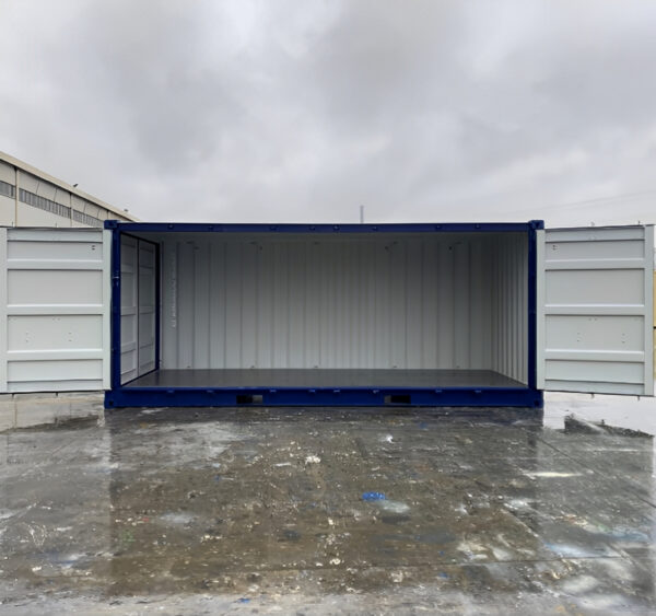 20Ft Shipping Container Open Side/ Full Side Access - Blue