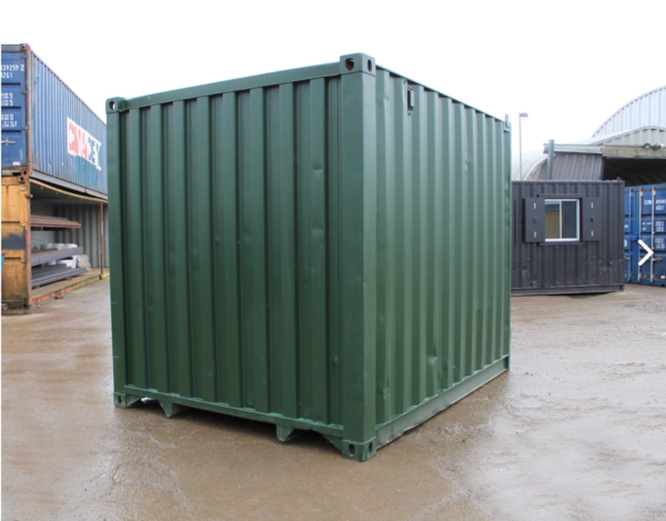 Screen Shot 2025-12-15 at 23.06.10 10ft Used Shipping Container with S1 style doors - Dark Green