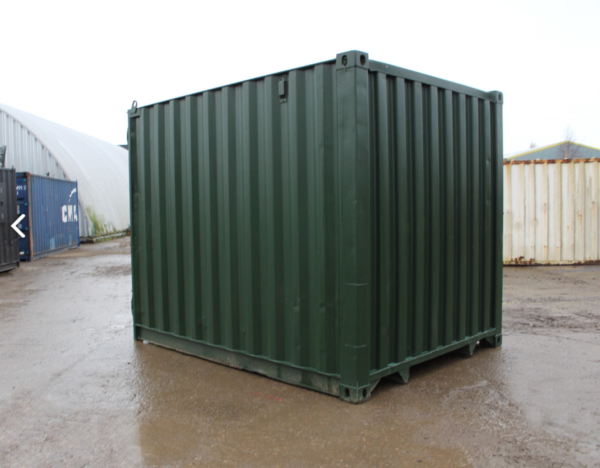Screen Shot 2025-12-15 at 23.06.21 10ft Used Shipping Container with S1 style doors - Dark Green