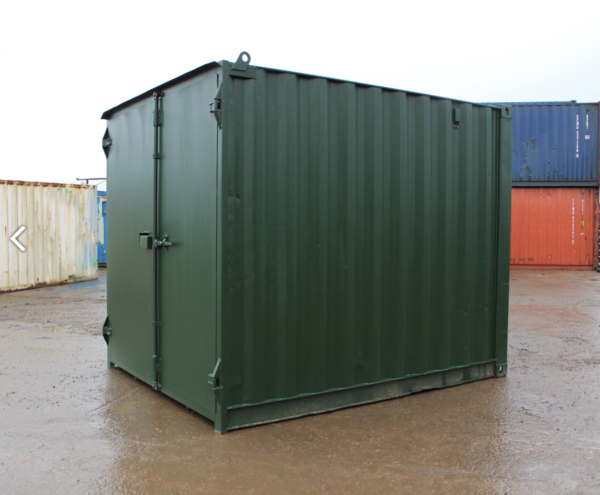 Screen Shot 2025-12-15 at 23.06.34 10ft Used Shipping Container with S1 style doors - Dark Green