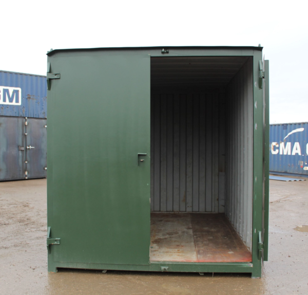 Screen Shot 2025-12-15 at 23.07.38 10ft Used Shipping Container with S1 style doors - Dark Green