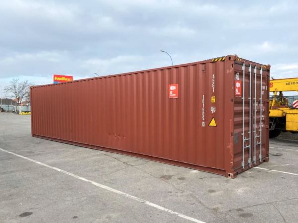 40Ft High Cube Used Shipping Container - Red